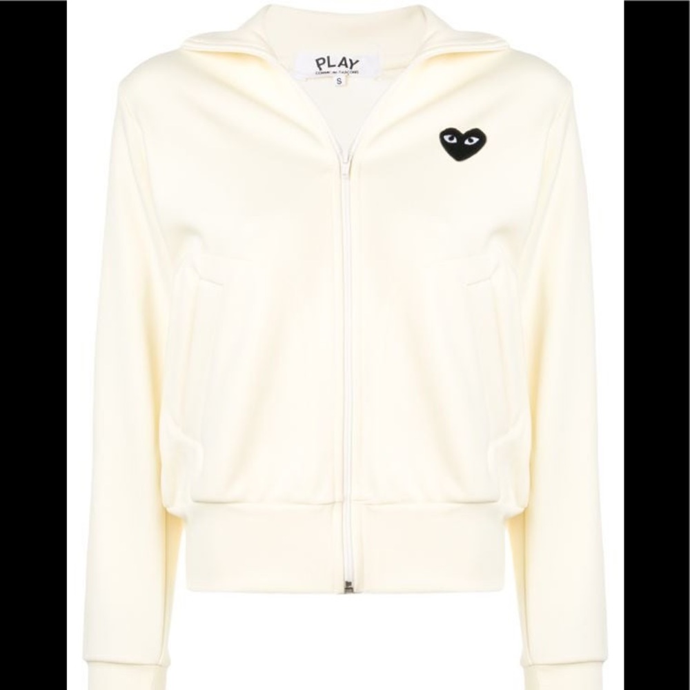 Comme Des Garçons Play Ivory Track Jacket